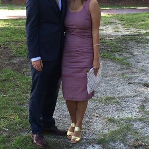 Papillion.Size M. Ruffled, midi mauve dress.